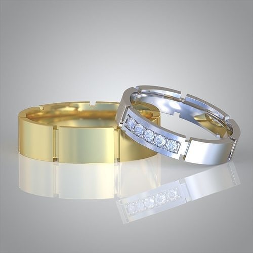 Diamond ring 0492 3D printable model  Free 3D print model