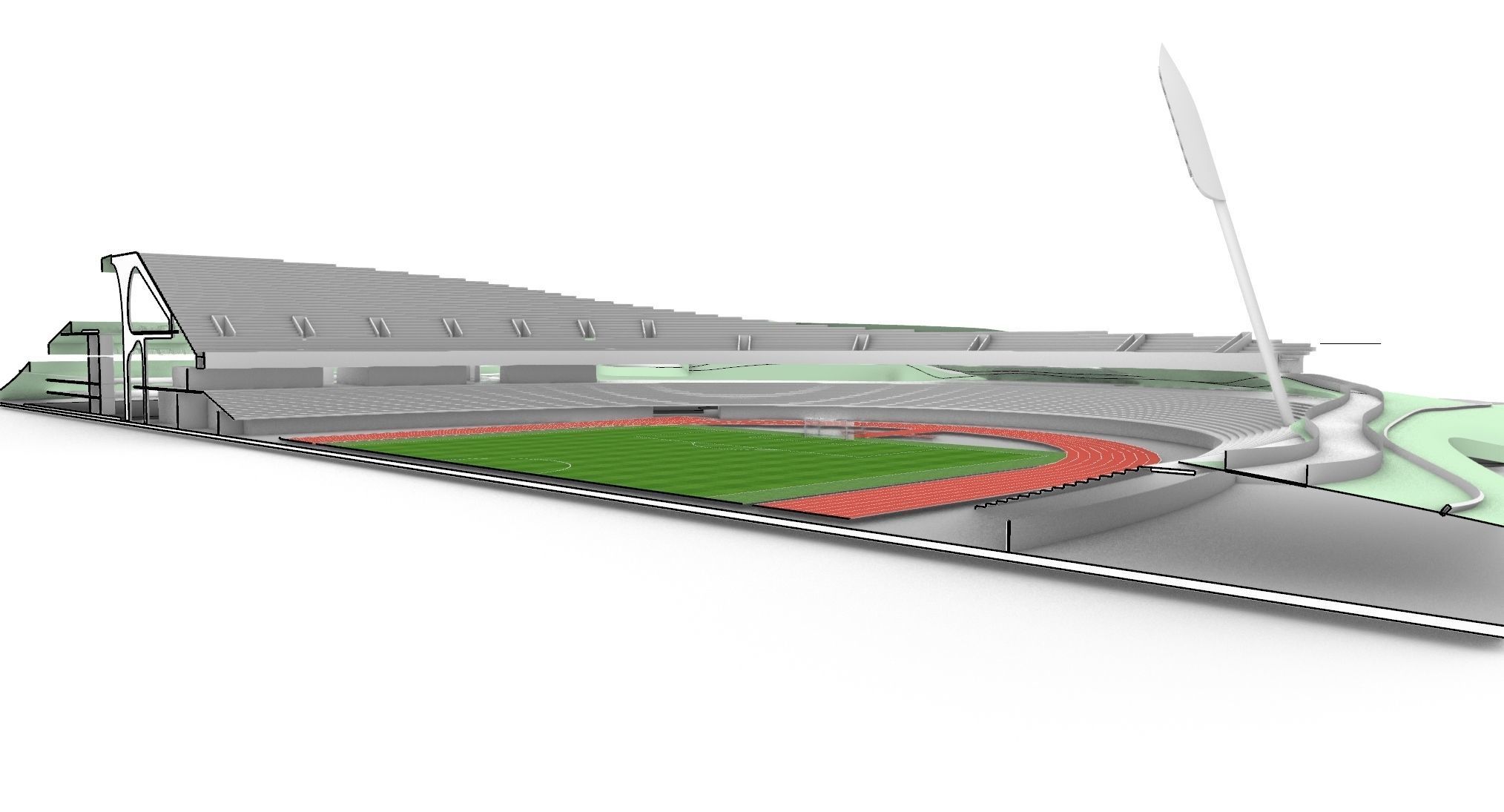Quzhuo Stadium 3D model_13