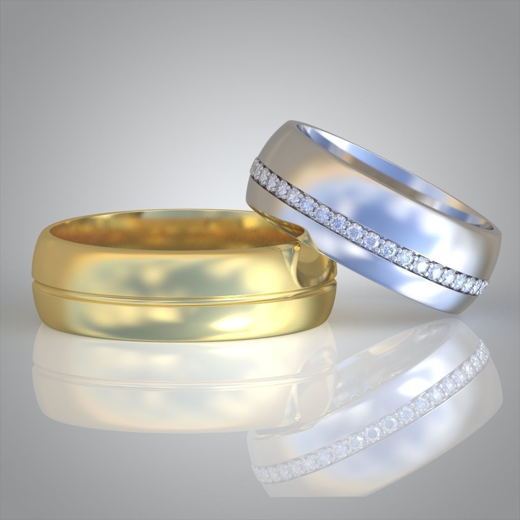 Diamond ring 0494 3D printable model  3D print model_2
