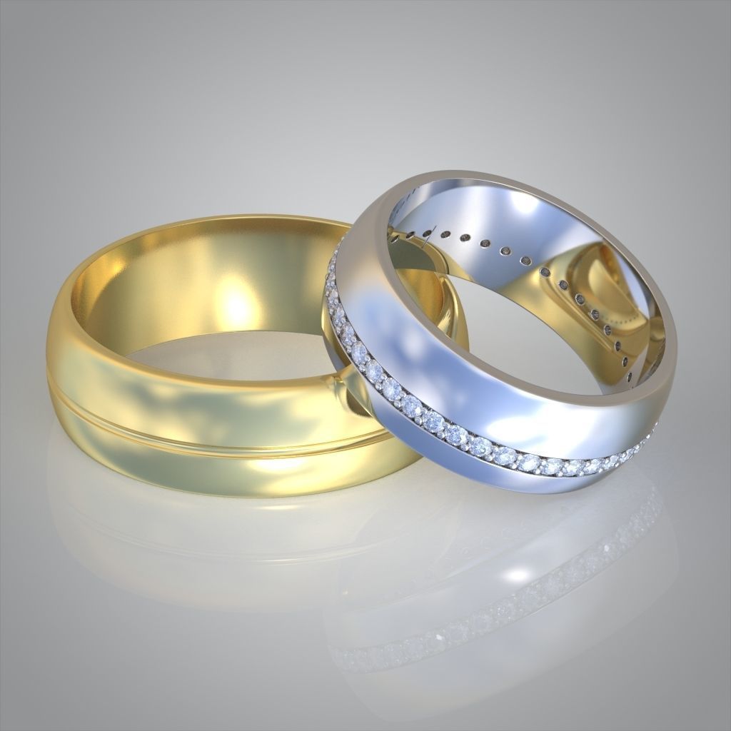 Diamond ring 0494 3D printable model  3D print model_11