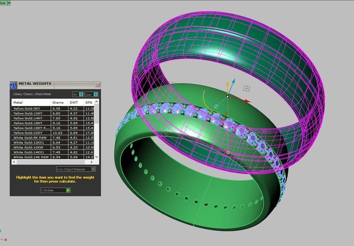 Diamond ring 0494 3D printable model  3D print model_14