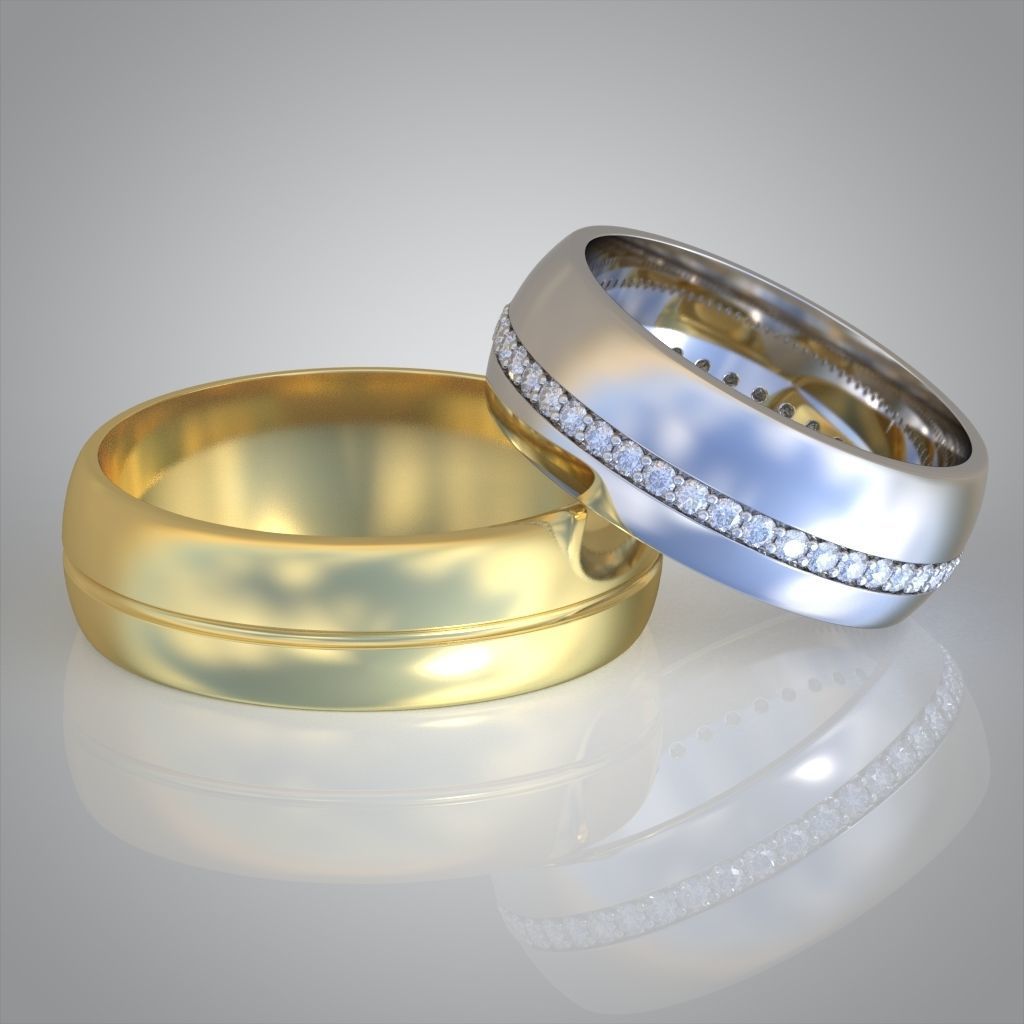 Diamond ring 0494 3D printable model  3D print model_1