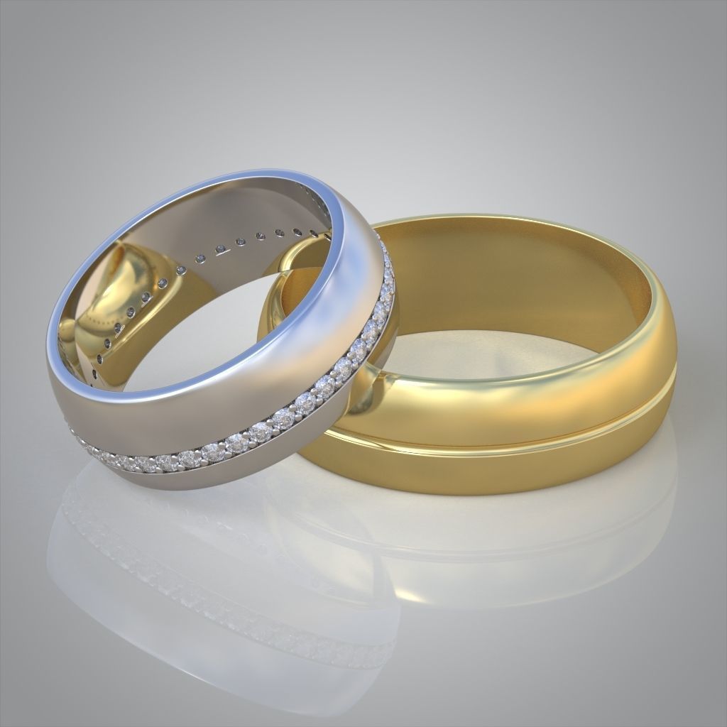 Diamond ring 0494 3D printable model  3D print model_8