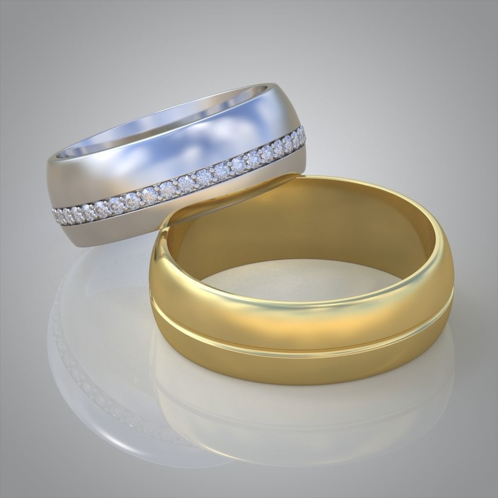 Diamond ring 0494 3D printable model  3D print model_5