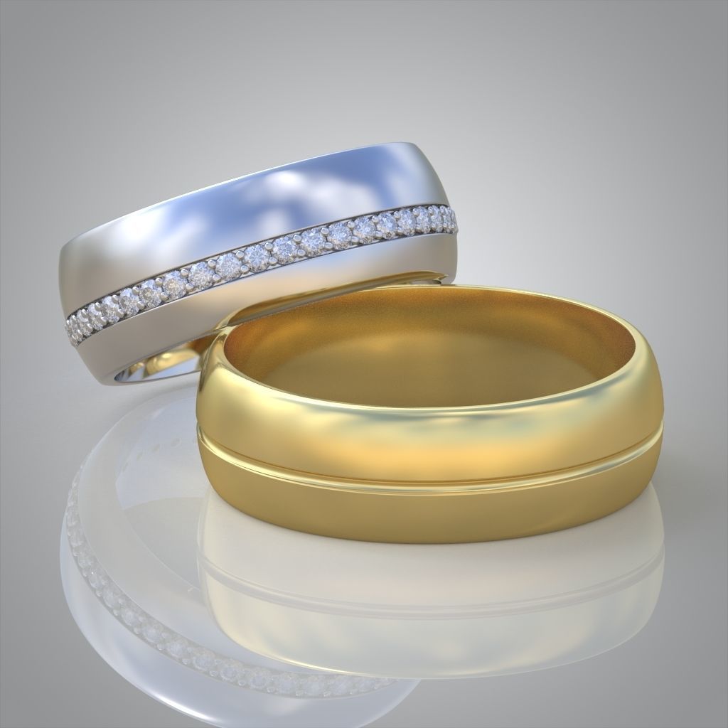 Diamond ring 0494 3D printable model  3D print model_6