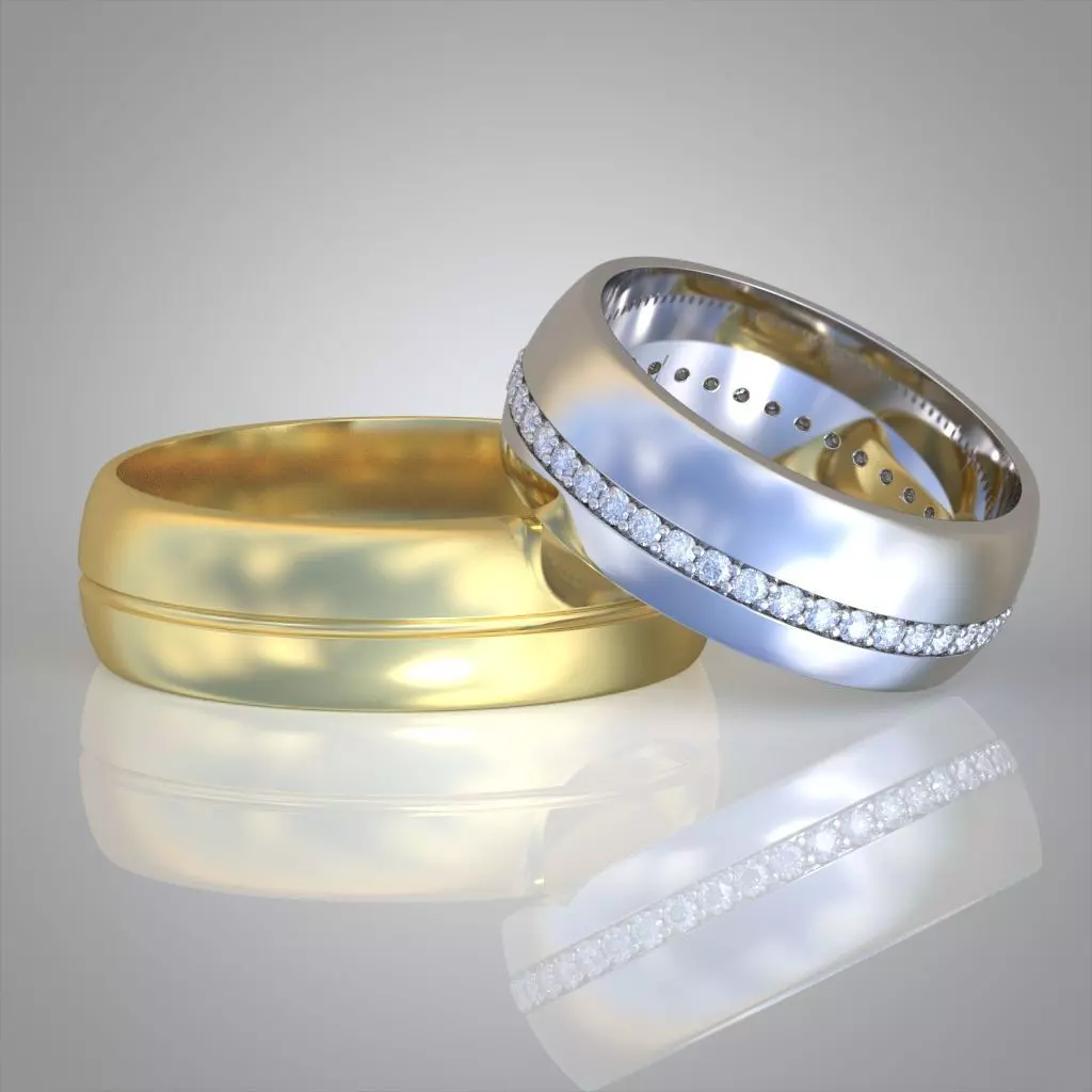 Diamond ring 0494 3D printable model  3D print model_0