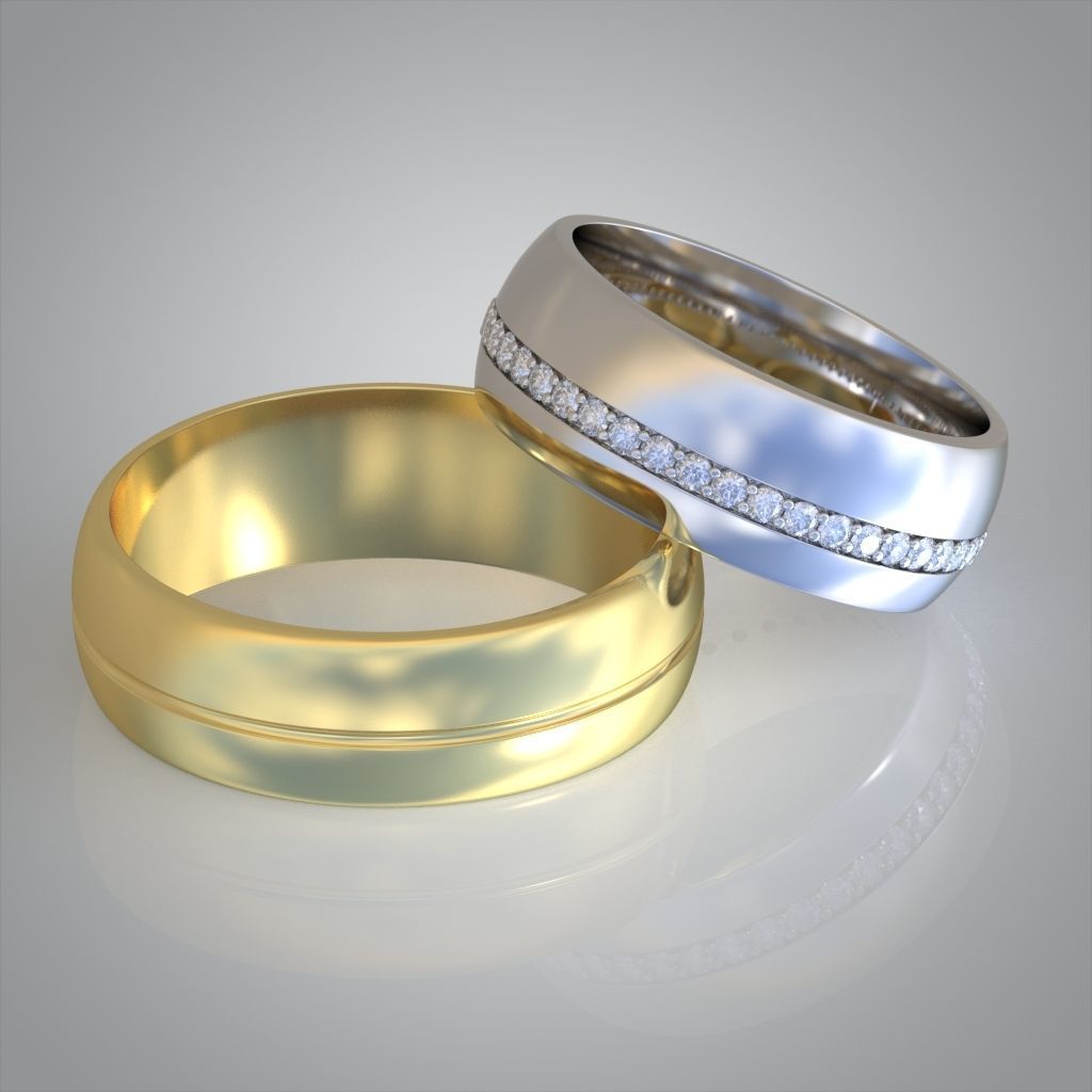 Diamond ring 0494 3D printable model  3D print model_13