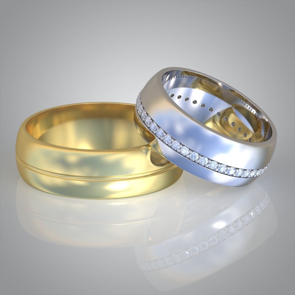 Diamond ring 0494 3D printable model  3D print model_12