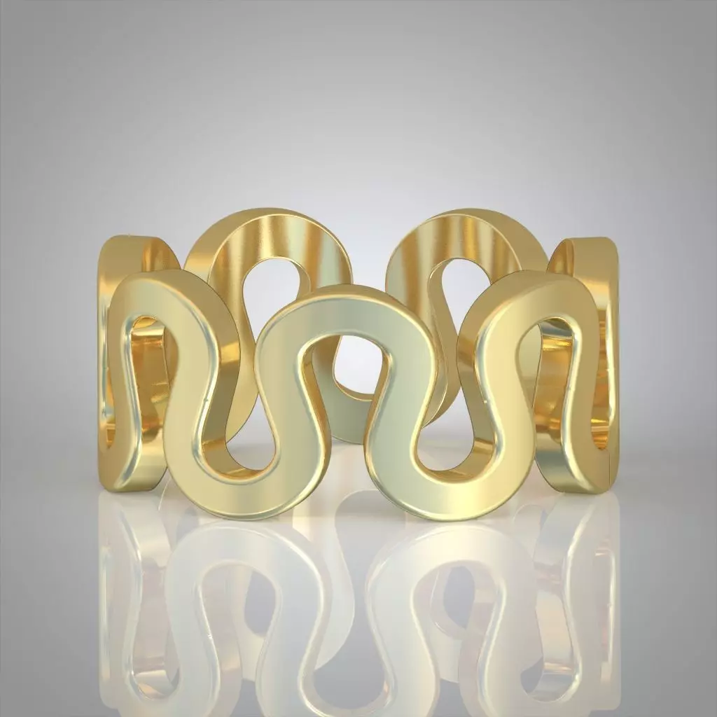 Diamond ring 0495 3D printable model Free 3D print model