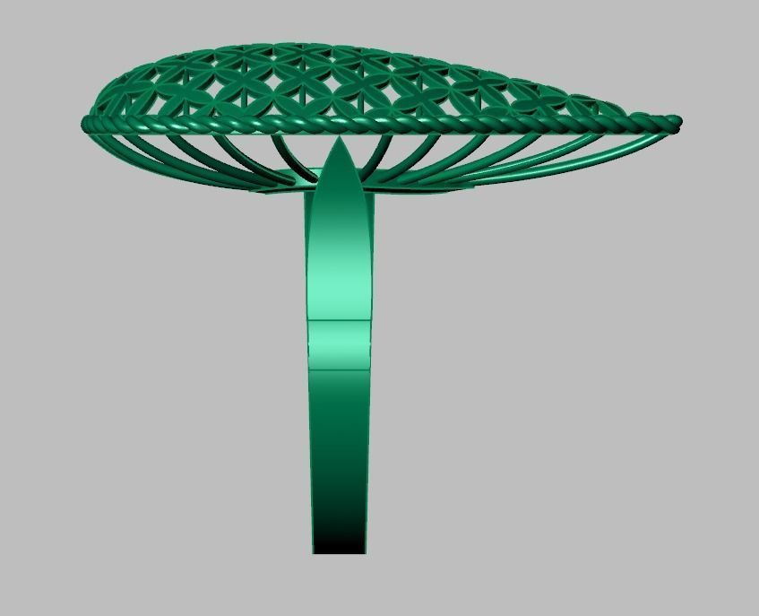 Diamond ring 0497 3D printable model 3D print model_14