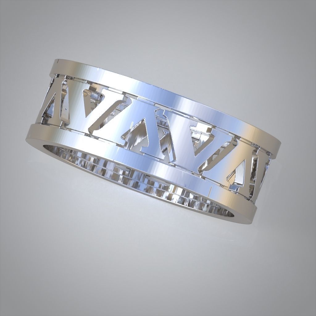 Diamond ring 0499 3D printable model 3D print model_6