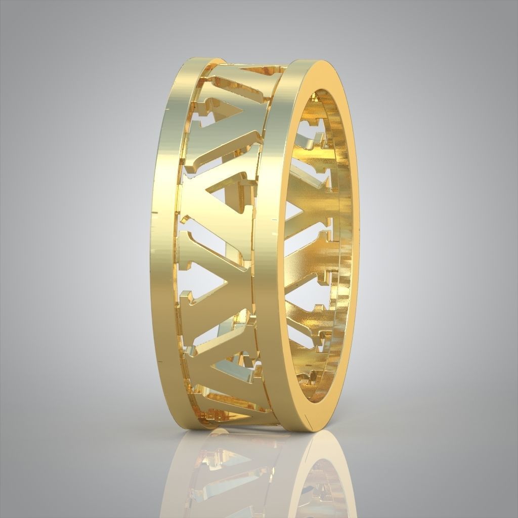 Diamond ring 0499 3D printable model 3D print model_11