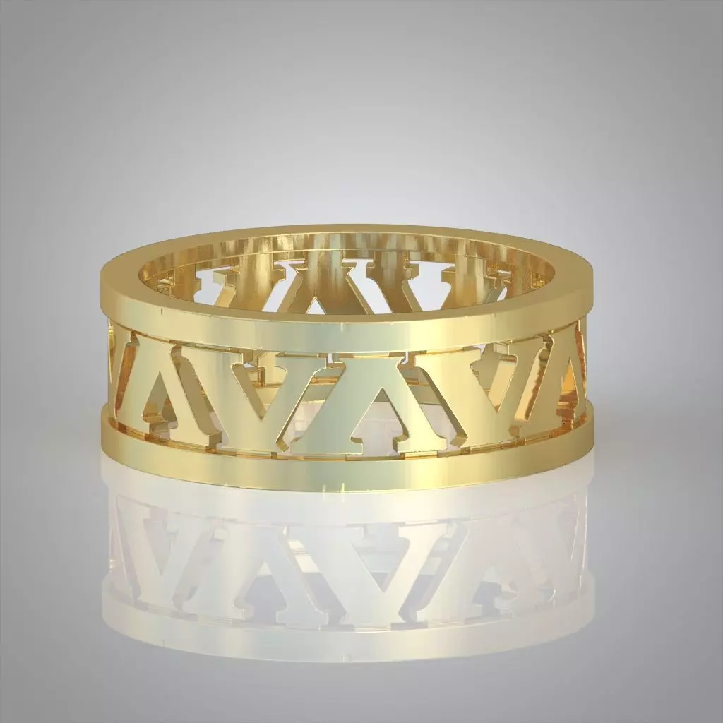 Diamond ring 0499 3D printable model 3D print model_0