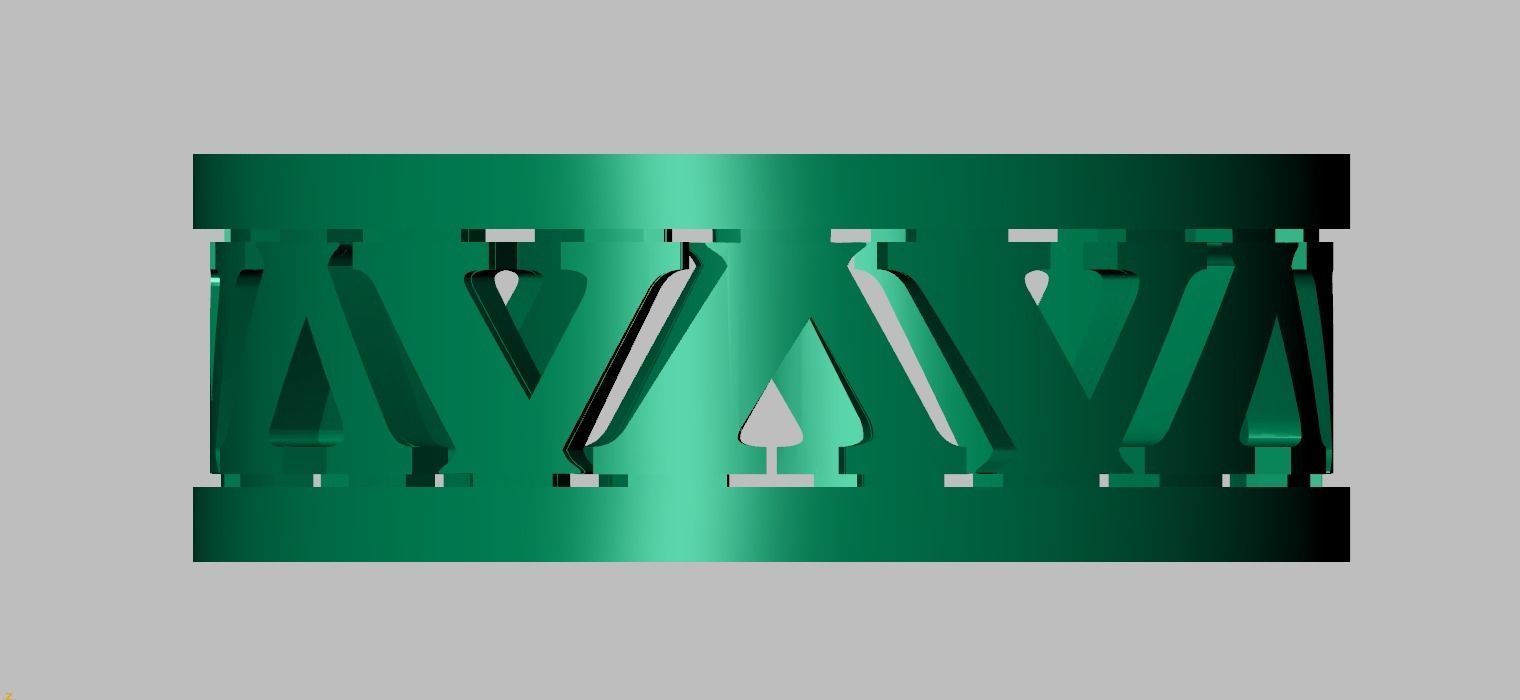 Diamond ring 0499 3D printable model 3D print model_14