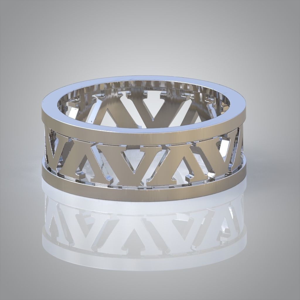 Diamond ring 0499 3D printable model 3D print model_5