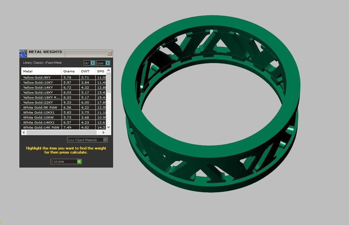 Diamond ring 0499 3D printable model 3D print model_12