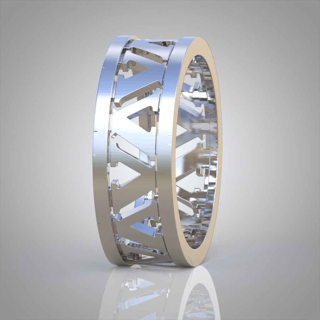 Diamond ring 0499 3D printable model 3D print model_10