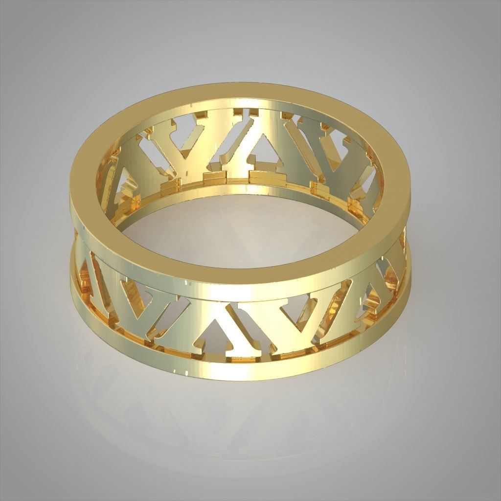 Diamond ring 0499 3D printable model 3D print model_3