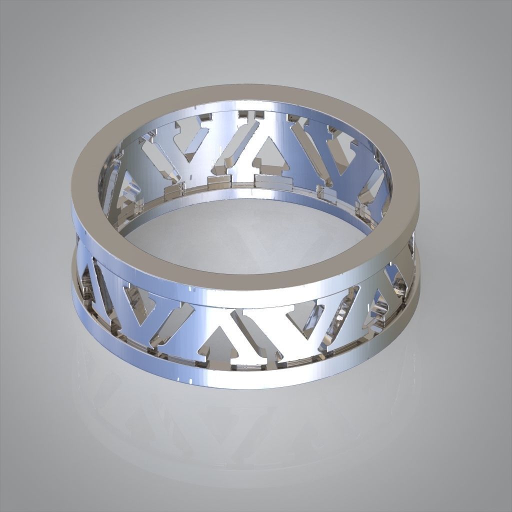 Diamond ring 0499 3D printable model 3D print model_2