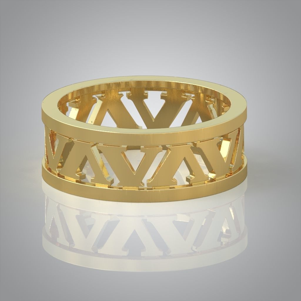 Diamond ring 0499 3D printable model 3D print model_4