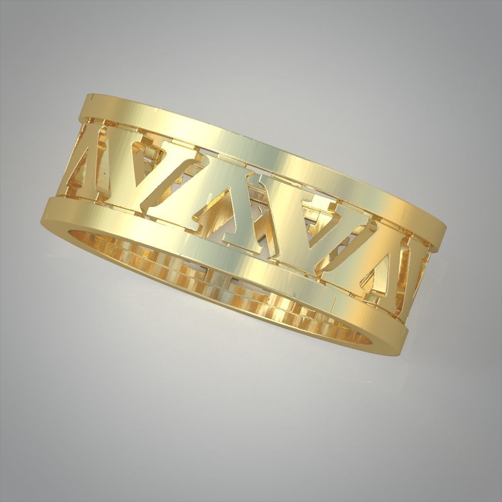 Diamond ring 0499 3D printable model 3D print model_7