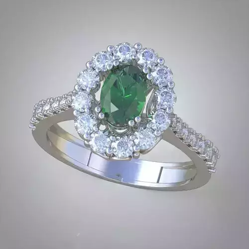 Diamond ring 0501 3D printable model13