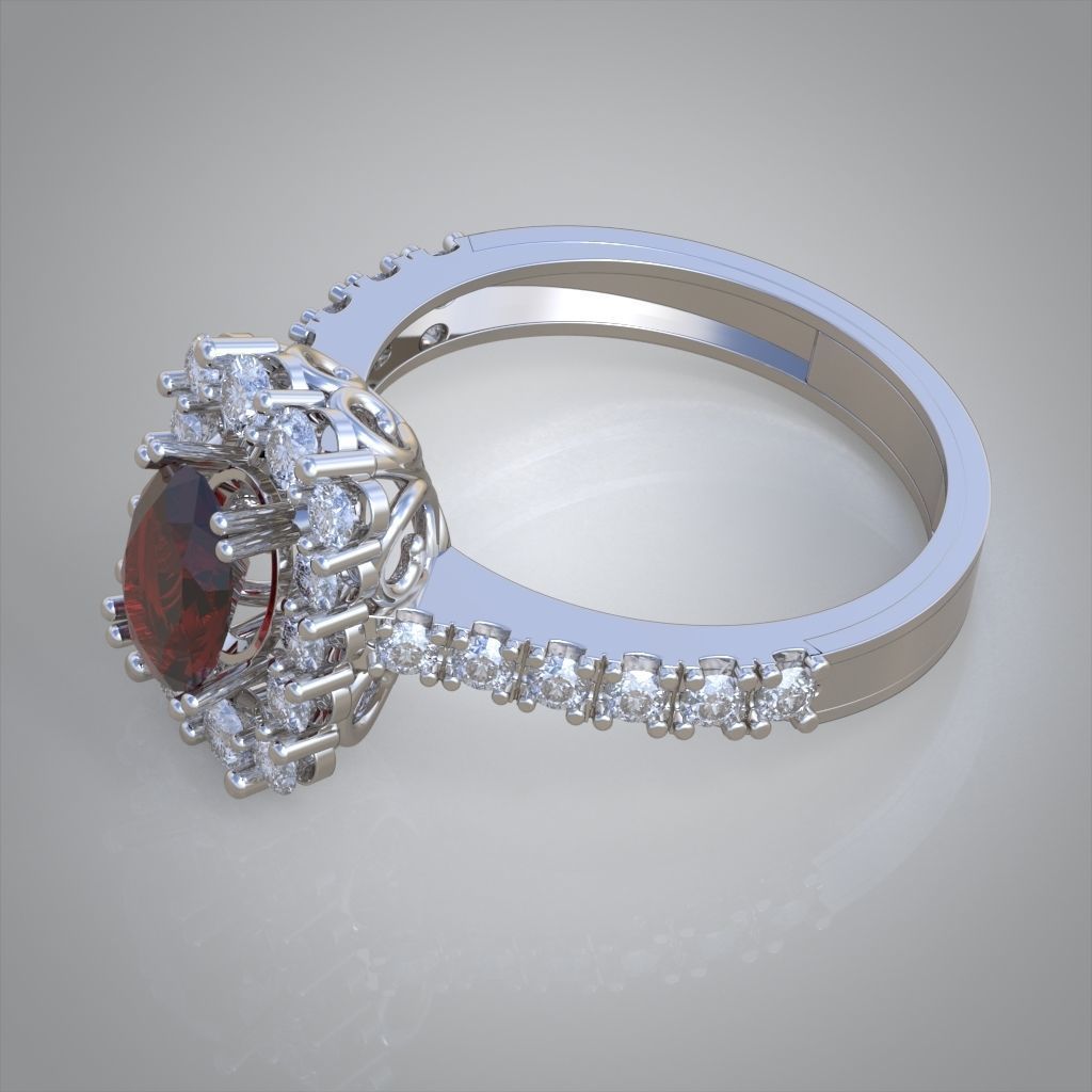 Diamond ring 0502 3D printable model10 3D print model_9