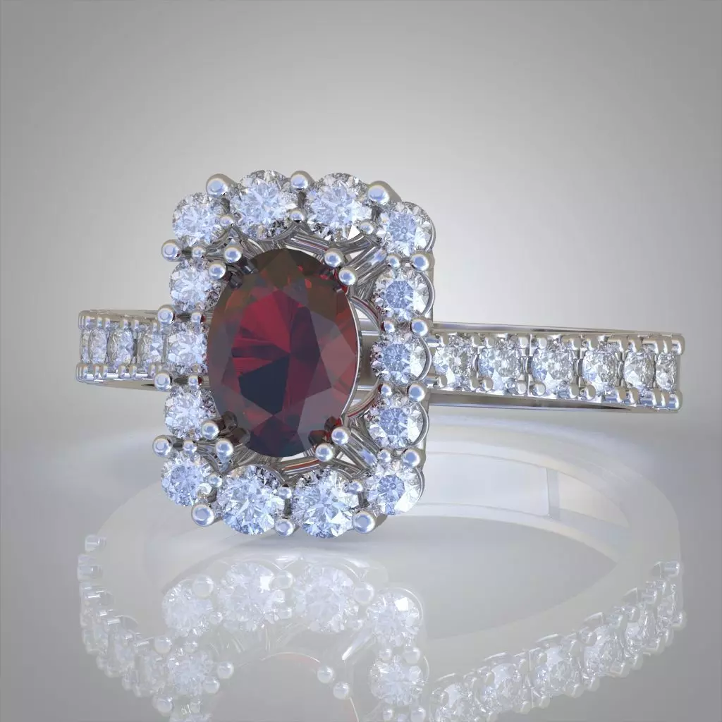 Diamond ring 0502 3D printable model10 3D print model_0