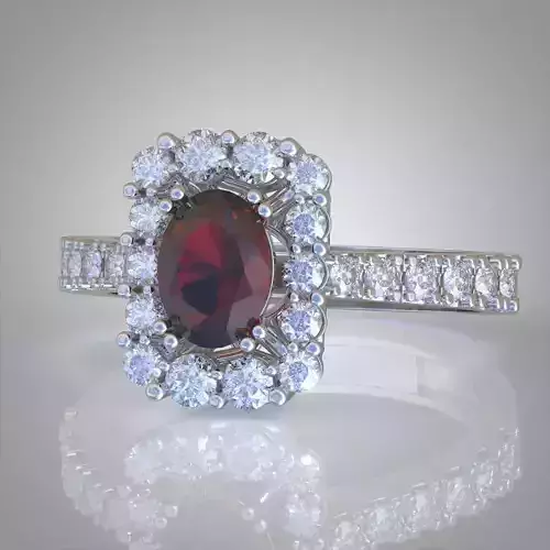 Diamond ring 0502 3D printable model10