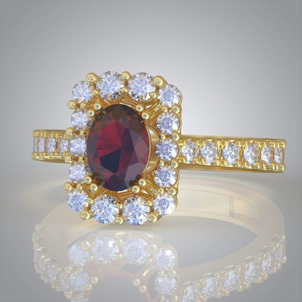 Diamond ring 0502 3D printable model10 3D print model_7