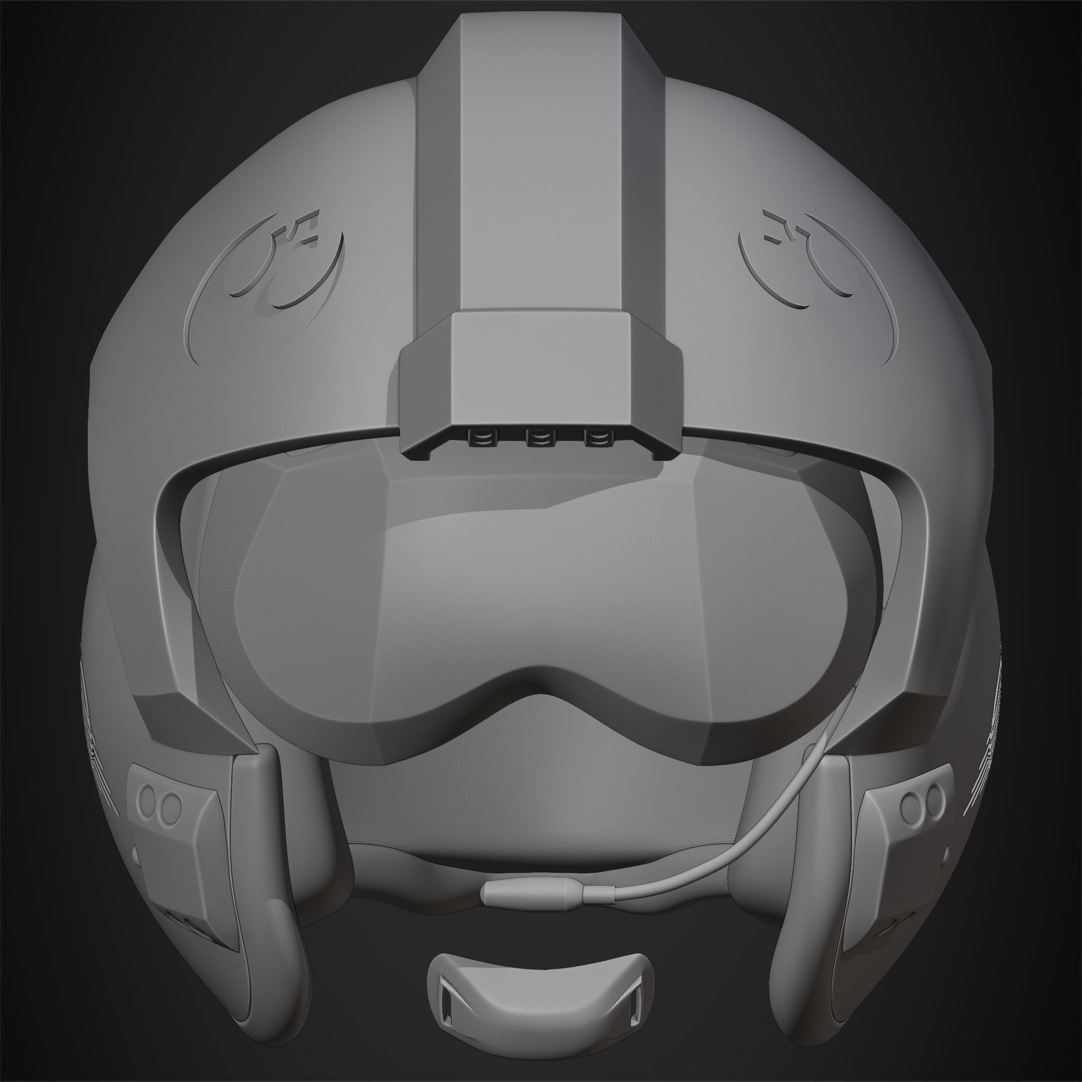 Star Wars Rebel Flight Pilot Helmet for Cosplay 3D print model_14