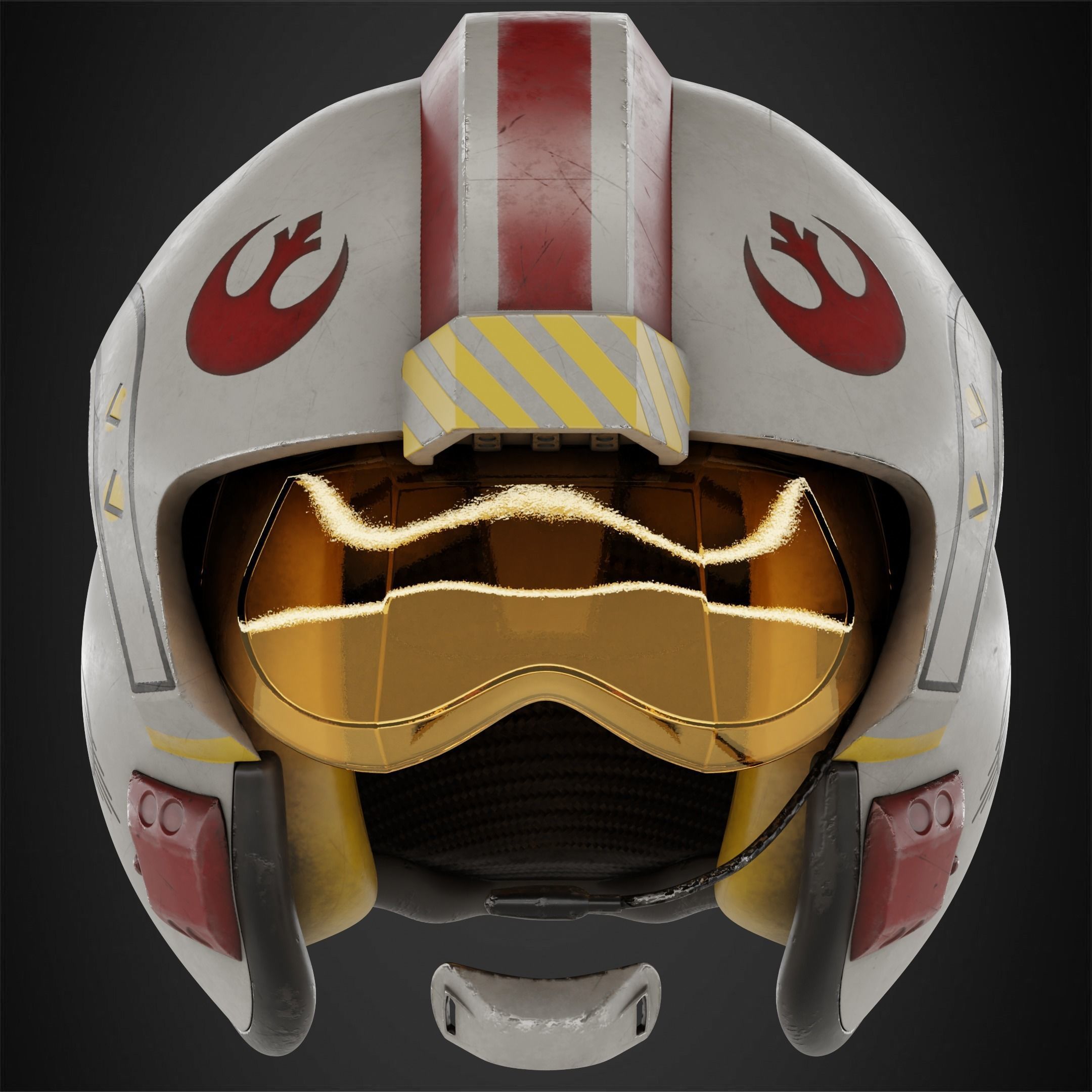 Star Wars Rebel Flight Pilot Helmet for Cosplay 3D print model_2
