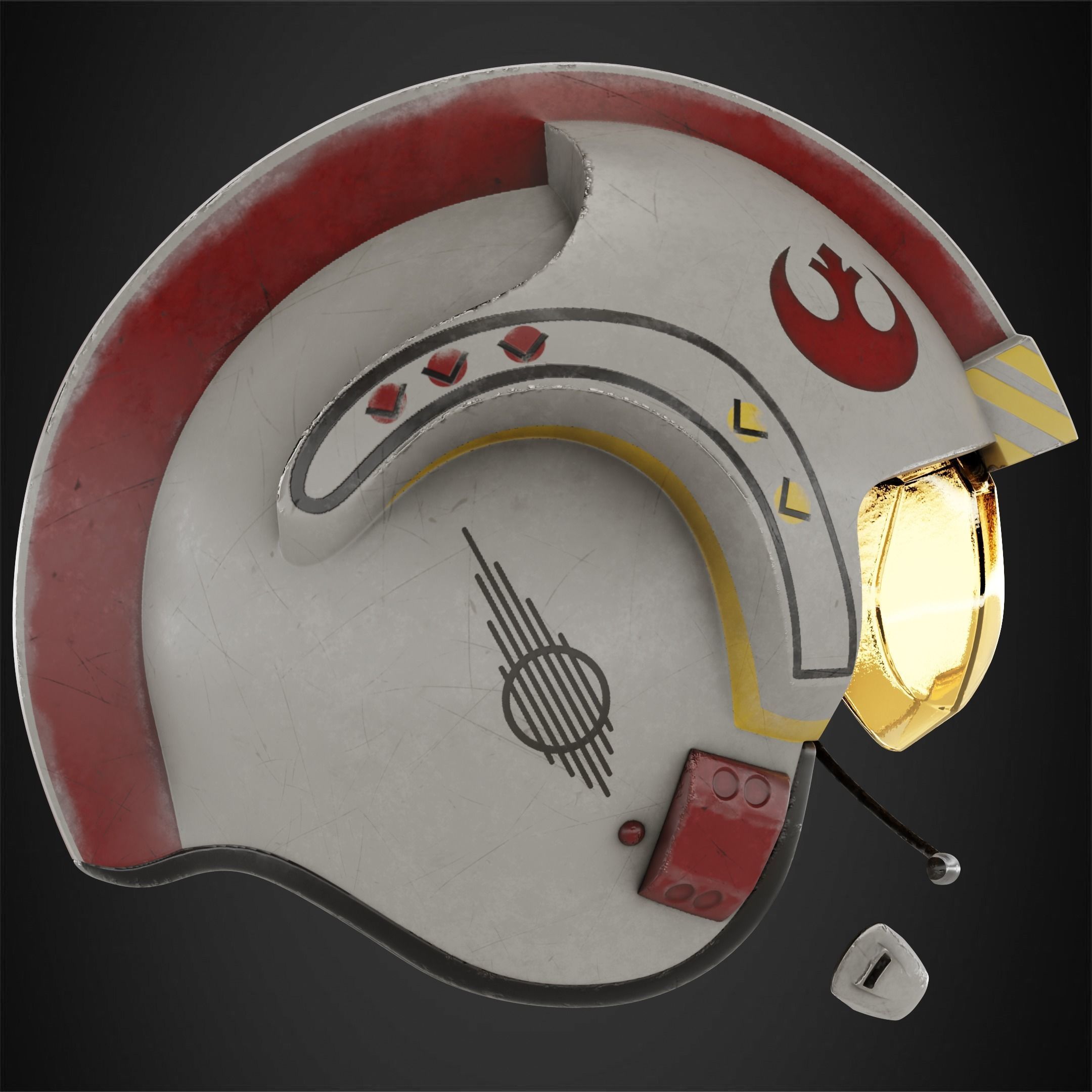 Star Wars Rebel Flight Pilot Helmet for Cosplay 3D print model_8