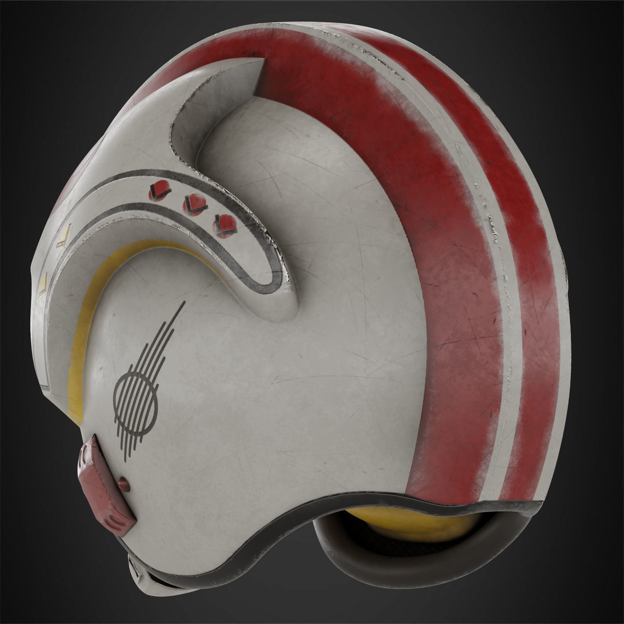 Star Wars Rebel Flight Pilot Helmet for Cosplay 3D print model_5