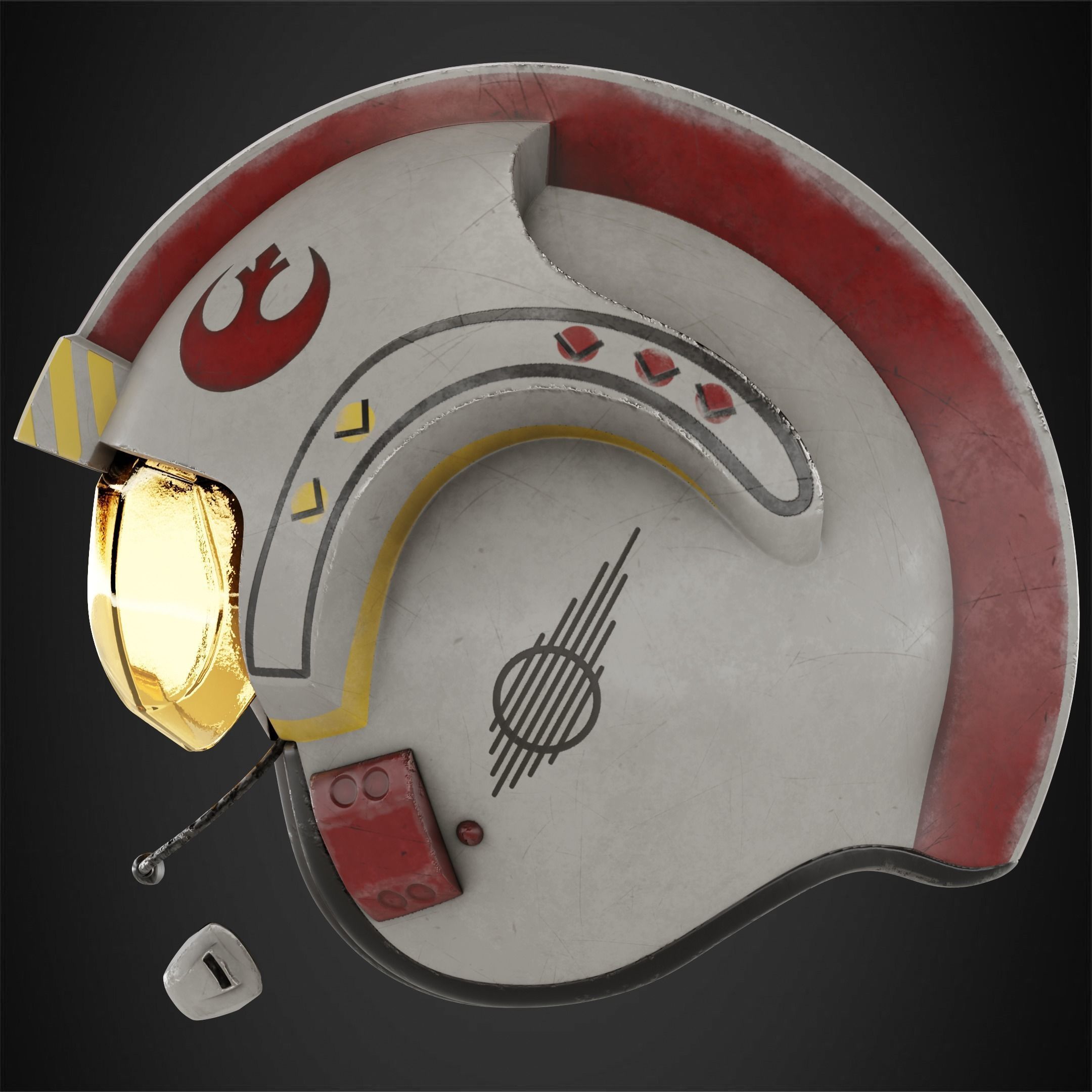 Star Wars Rebel Flight Pilot Helmet for Cosplay 3D print model_4