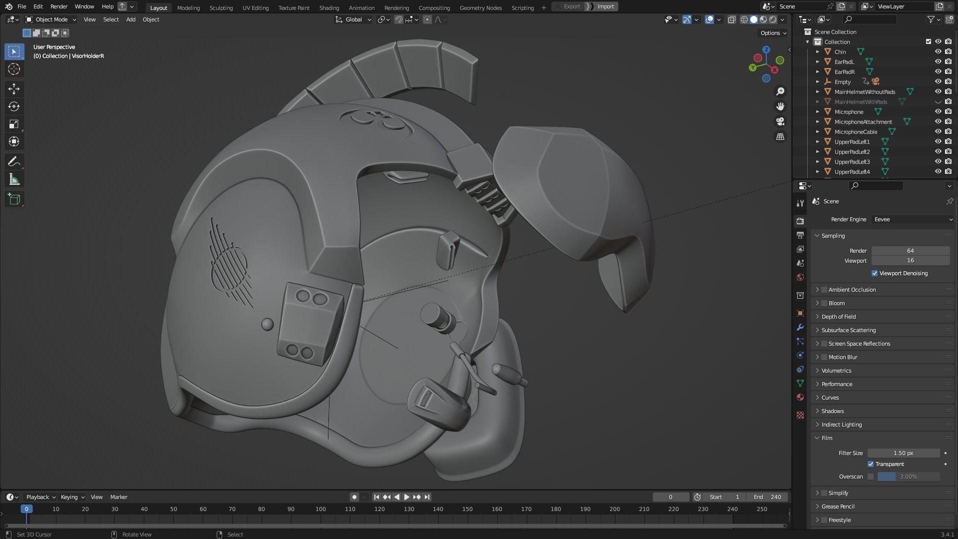 Star Wars Rebel Flight Pilot Helmet for Cosplay 3D print model_11