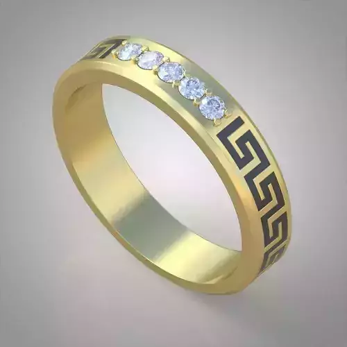 Diamond ring 0505 3D printable model