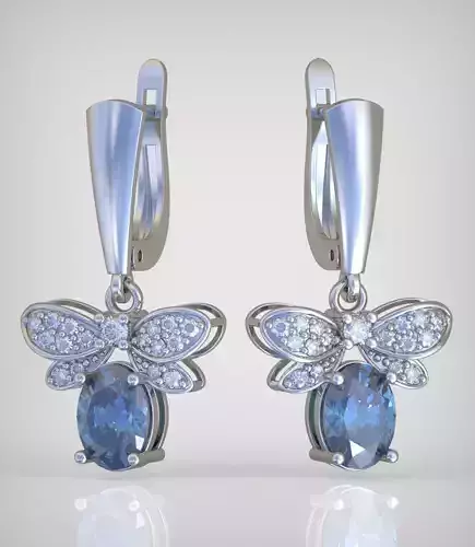 Earring model 0305 3D printable model13