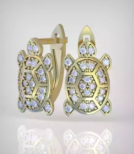 Earring model 0307 3D printable model16