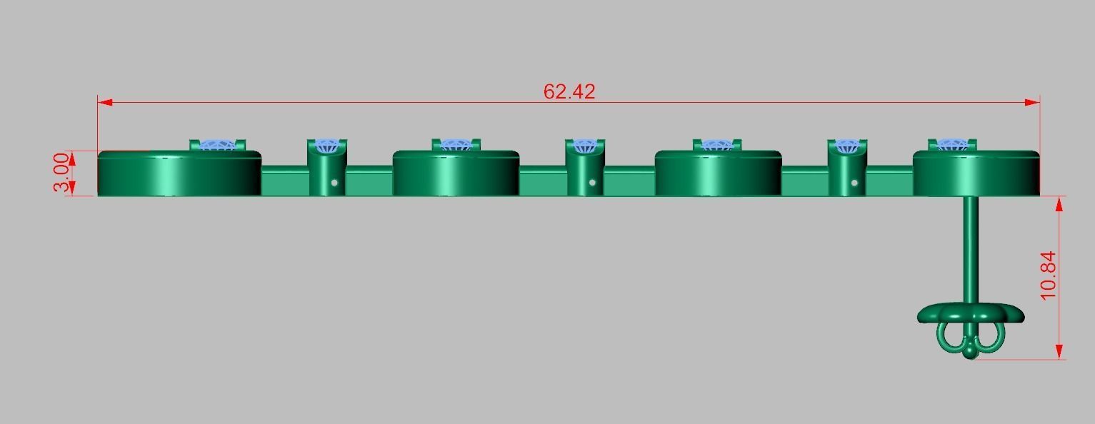 Earring model 0309 3D printable model 3D print model_12