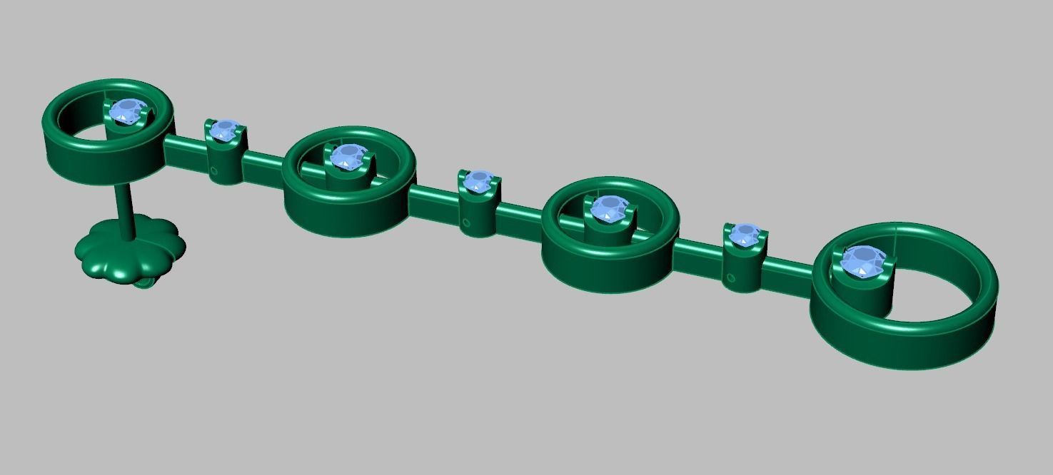 Earring model 0309 3D printable model 3D print model_13