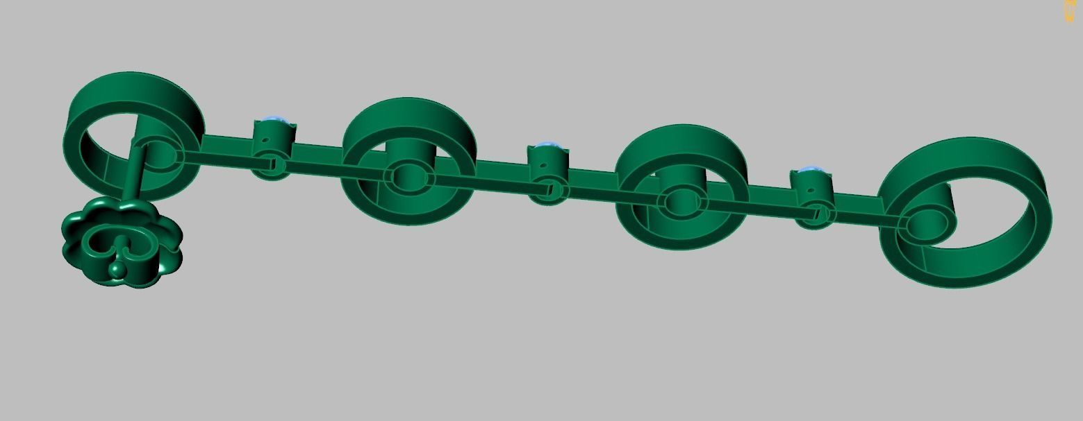 Earring model 0309 3D printable model 3D print model_14