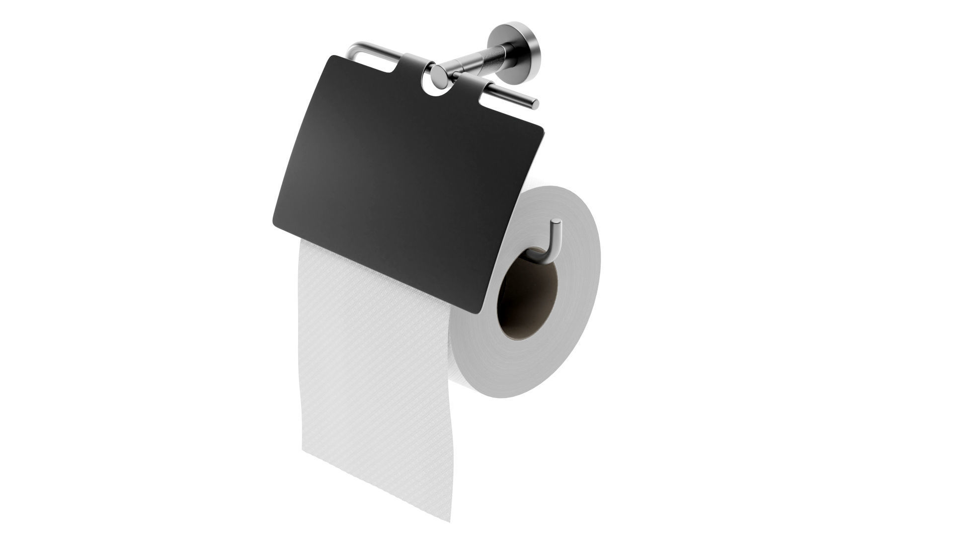 Toilet Paper with Holder 3D model_1
