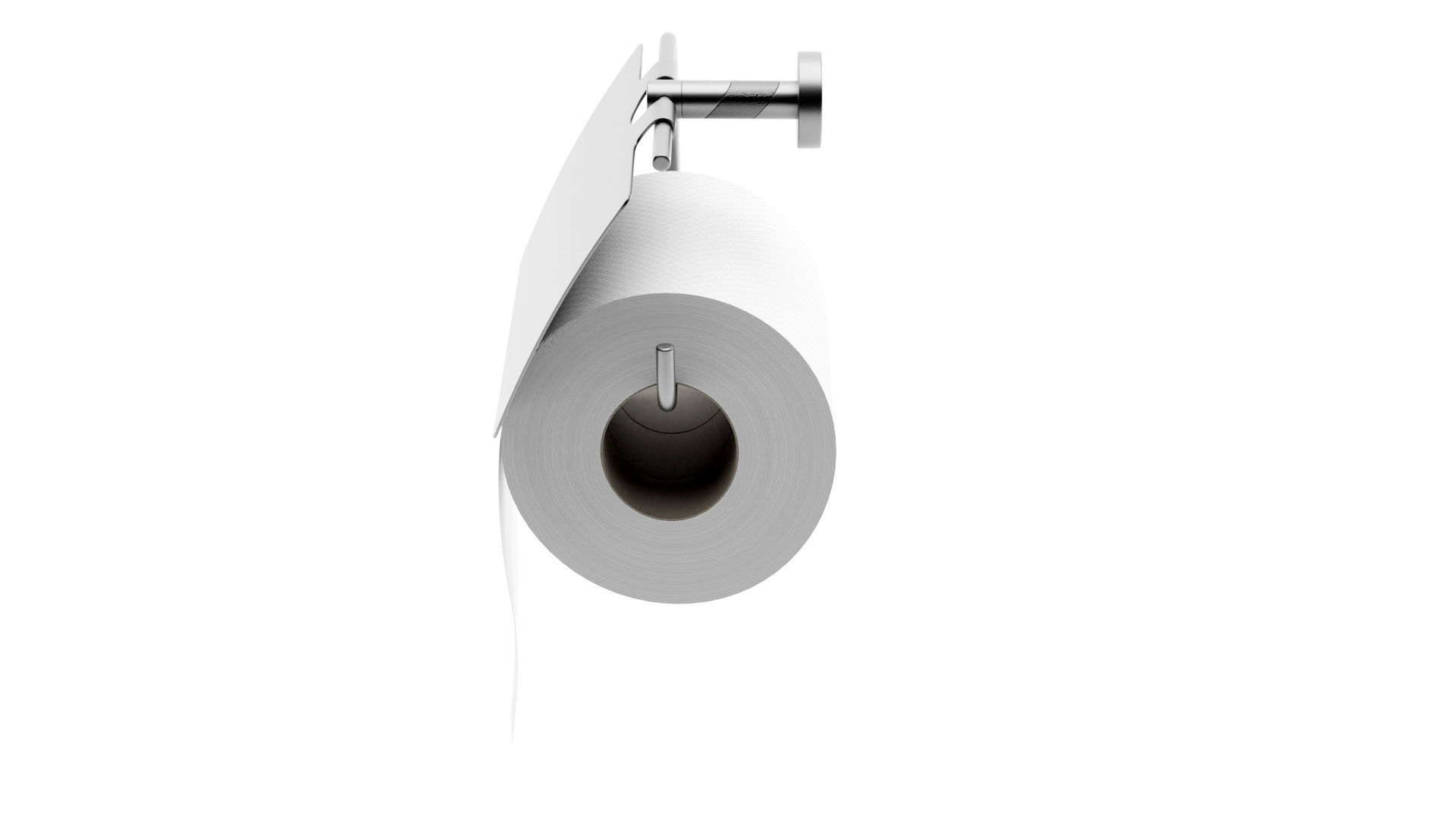 Toilet Paper with Holder 3D model_2