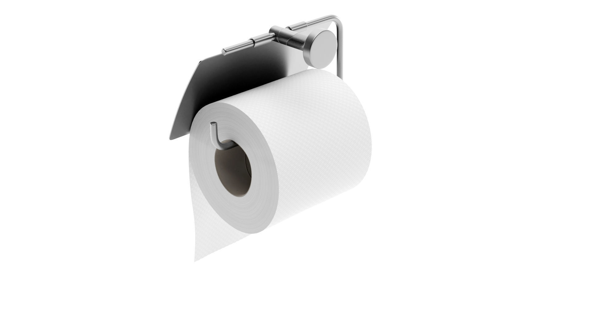 Toilet Paper with Holder 3D model_3
