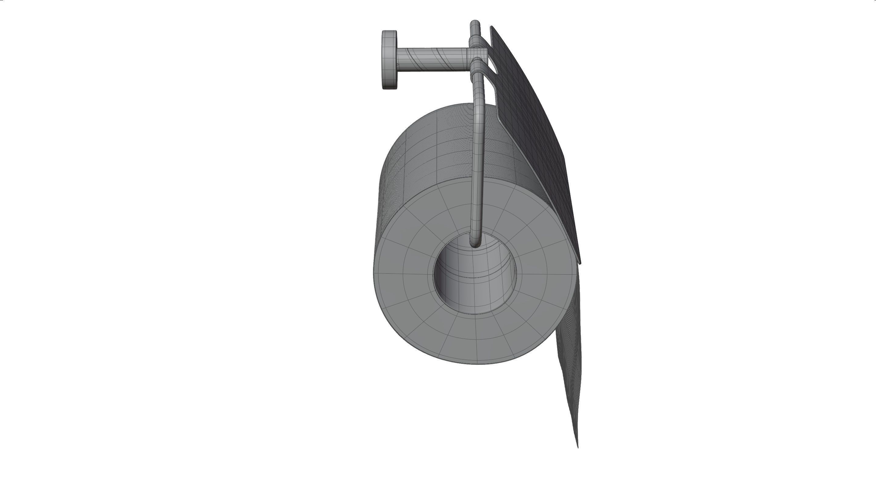 Toilet Paper with Holder 3D model_14