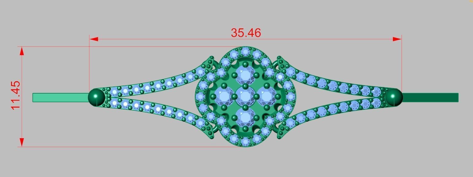 Bracelet model 3D printable model 0040-14 3D print model_10