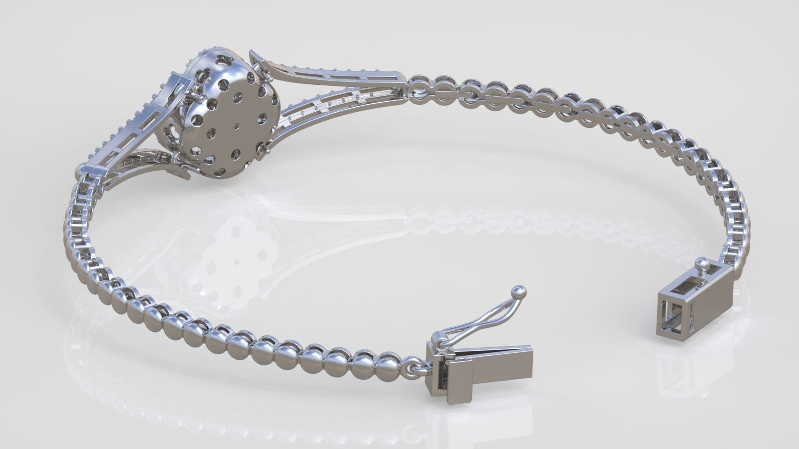 Bracelet model 3D printable model 0040-14 3D print model_6