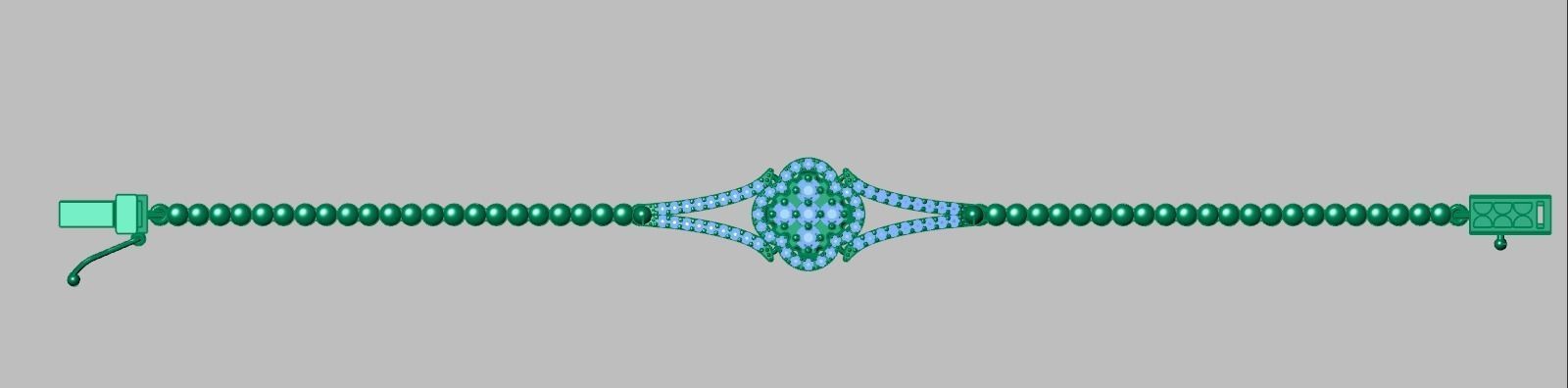 Bracelet model 3D printable model 0040-14 3D print model_13