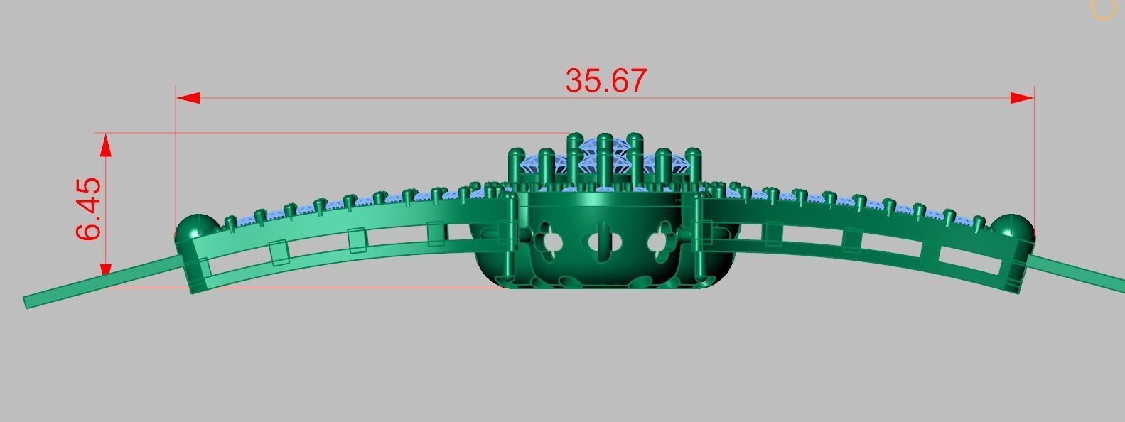 Bracelet model 3D printable model 0040-14 3D print model_11